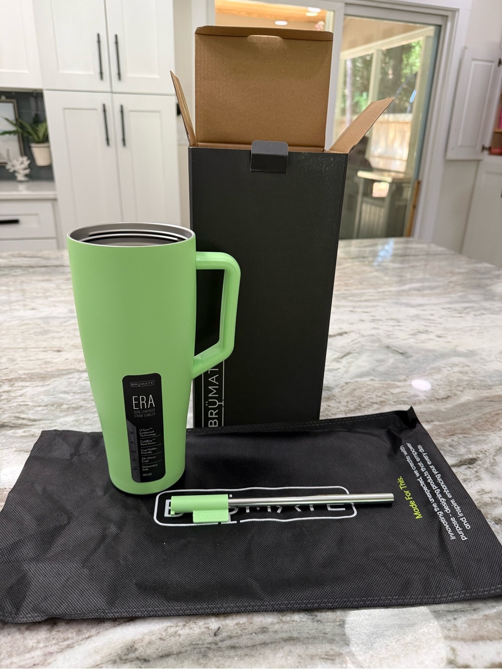 Lime Green Brumate ERA 40oz Travel Mug